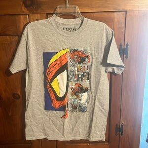 Gray Marvel Spider-Man Graphic T-Shirt